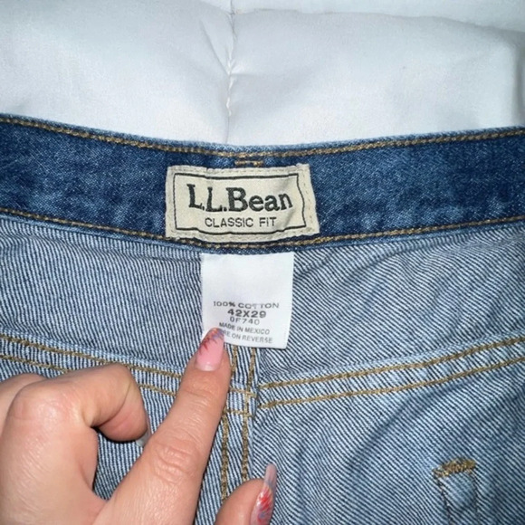 L.L. Bean Jeans classic straight Denim Pants 42 x 29 - Picture 8 of 10